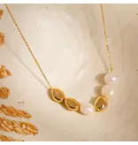 MAIQ Accessories Maud 18K Gold Freshwater Pearl Beaded Necklace