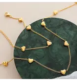 MAIQ Accessories Vivre 18K Gold Non-Tarnish Petite Heart Necklace