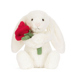 JellyCat Inc Cream Bunny with Rose