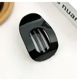 TheDivaSoap Acetate Classic Colorful Flat Hair Clips - black