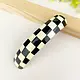 Crescent Hair Clip - checkered
