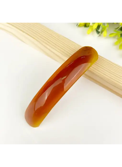 Crescent Hair Clip - brown