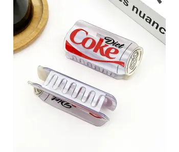 Diet Coke Bottle Hair Claw Clip