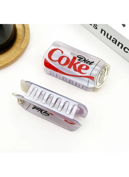Diet Coke Bottle Hair Claw Clip