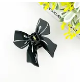 TheDivaSoap Elegant Bow Claw Clip - black