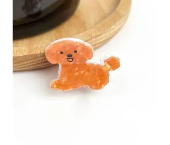 Mini Dog Series Hair Claw Clip - teddy