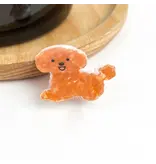 TheDivaSoap Mini Dog Series Hair Claw Clip - teddy