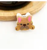 TheDivaSoap Mini Dog Series Hair Claw Clip -bulldog