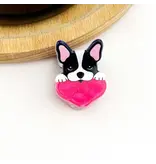 TheDivaSoap Mini Dog Series Hair Claw Clip -heart