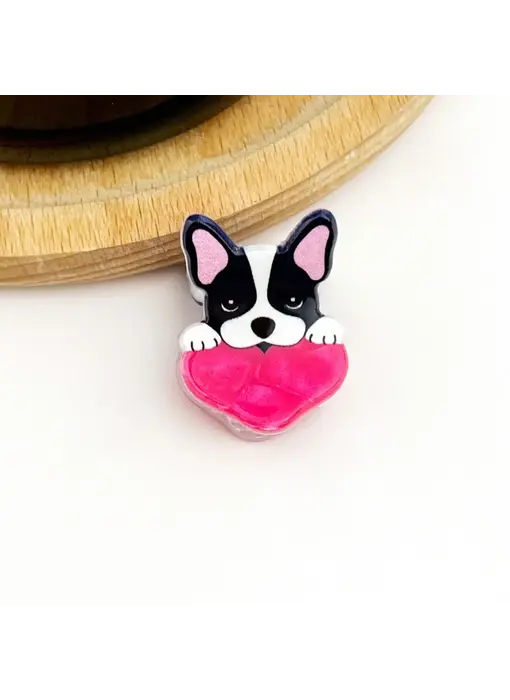 Mini Dog Series Hair Claw Clip -heart