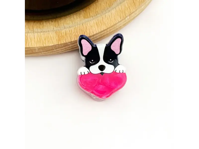 TheDivaSoap Mini Dog Series Hair Claw Clip -heart