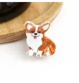 TheDivaSoap Mini Dog Series Hair Claw Clip - corgi