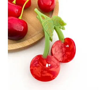 Sweet Red Cherry Claw Clip