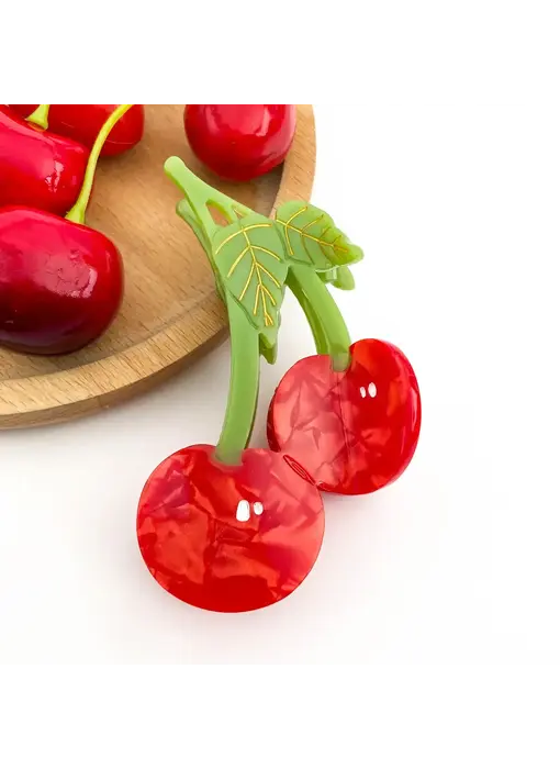 Sweet Red Cherry Claw Clip