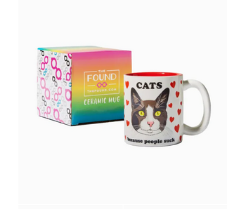 Cats Because People Suck Coffee Mug