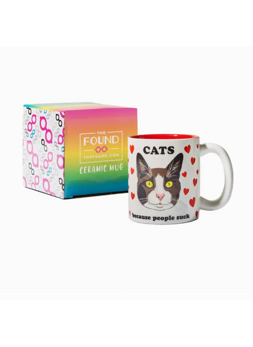 Cats Because People Suck Coffee Mug