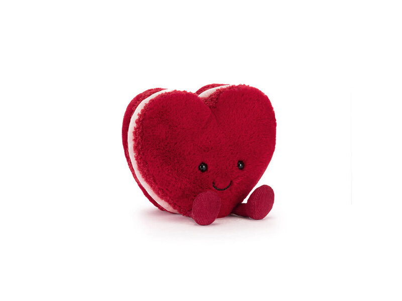 JellyCat Inc Amuseables Arlette Heart Macaron (Red)