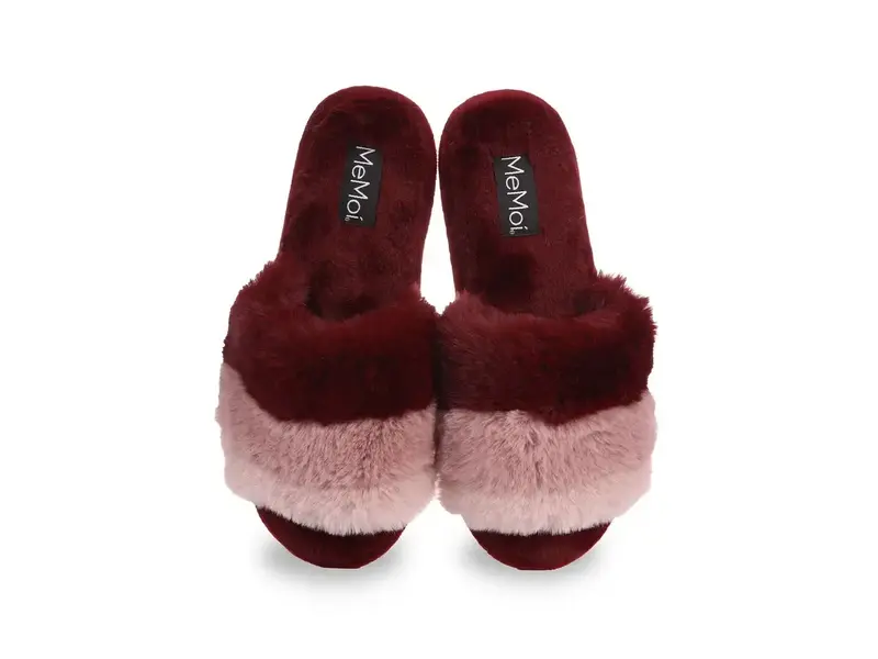Infinity Classics International Tonal Stripe Plush Slippers