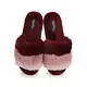 Tonal Stripe Plush Slippers