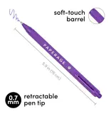 Paperage 20 Pack Retractable Gel Pens Rainbow