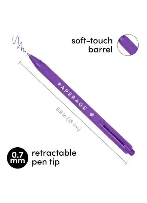 20 Pack Retractable Gel Pens Rainbow