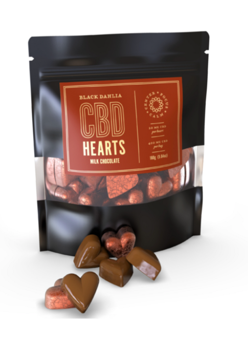 CBD Milk Chocolate Hearts