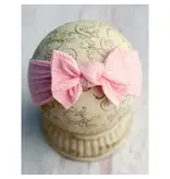 The Hair Bow Company Cable Knit Bow Headband  Pink