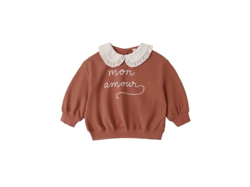 Rylee + Cru LLC COLLARED SWEATSHIRT || MON AMOUR