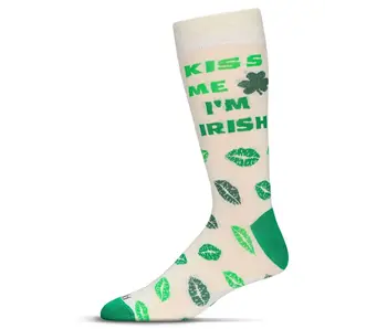 Kiss Me I'm Irish Bamboo Men's Crew