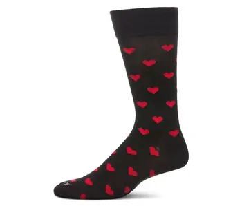 Hearts Men's Bamboo Crew