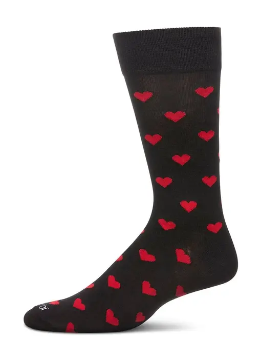 Hearts Men's Bamboo Crew