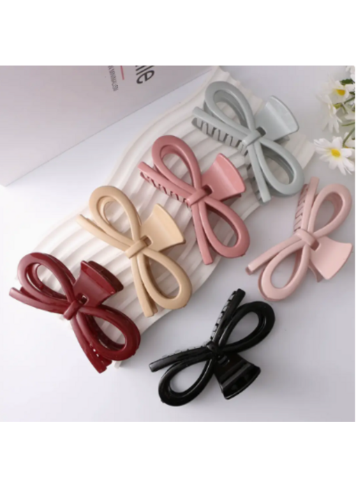 Jumbo Assorted Ribbon Hair Claws - Berna Muted