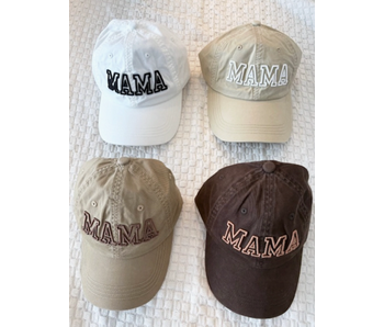 Mama Embroidered Hat - Assorted Colors