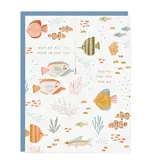Ramona & Ruth Fish in Sea Card