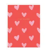 Ramona & Ruth My Valentine Pink Hearts Card