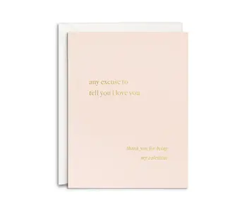 Excuse Valentine's Day Greeting Card