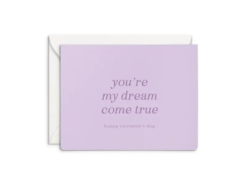 Smitten on Paper Dream Come True Valentine’s Greeting Card