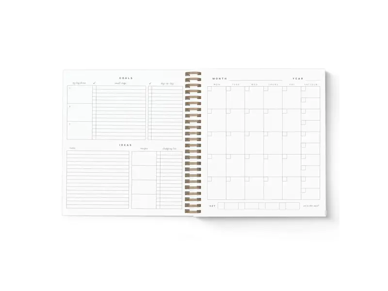 Smitten on Paper Future Is Bright Monthly Planner Black
