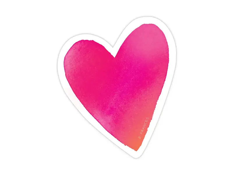 Efrances Big Heart Sticker