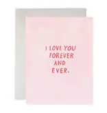 Efrances Pink Forever and Ever Greeting Card