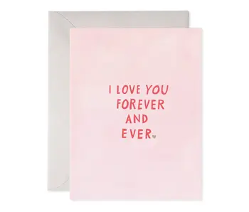 Pink Forever and Ever Greeting Card
