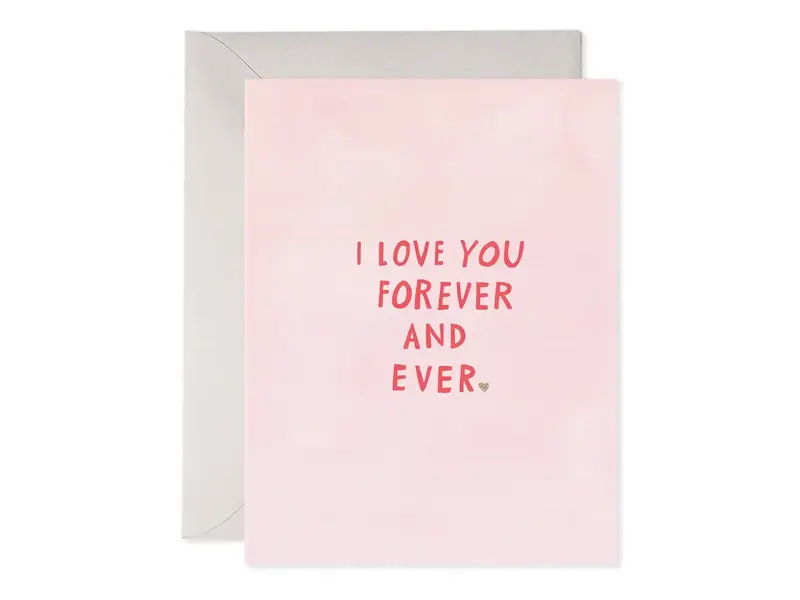 Efrances Pink Forever and Ever Greeting Card