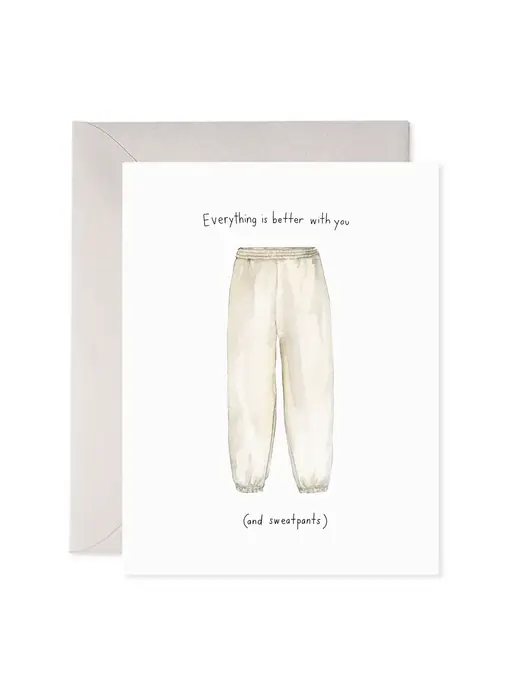 Sweatpant Love Greeting Card