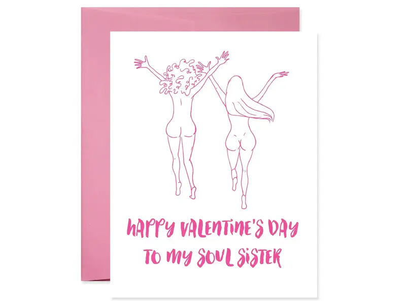Good JuJu Ink Soul Sister Valentine Card