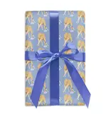 Good JuJu Ink Periwinkle Giraffe Birthday Gift Wrap