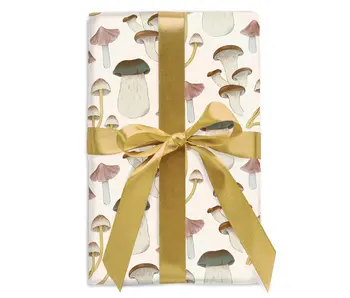 Ecru Mushrooms Gift Wrap