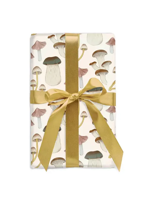 Ecru Mushrooms Gift Wrap