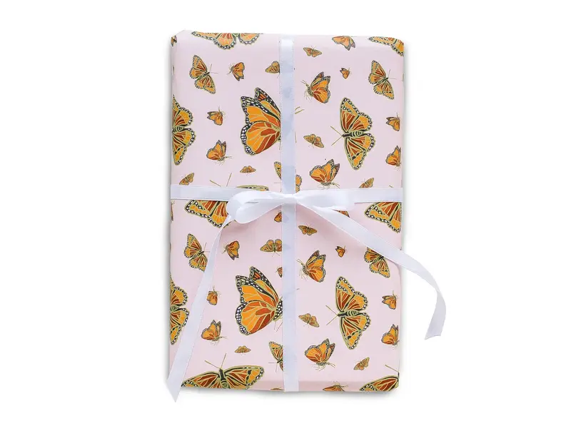 Good JuJu Ink Monarch Butterfly Gift Wrap
