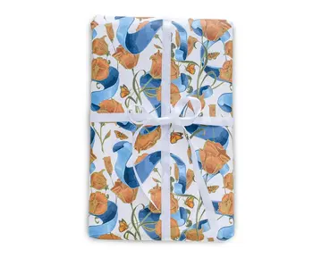 Poppies & Ribbons Gift Wrap