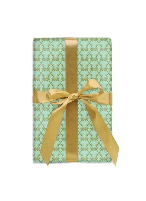 Seafoam Enchanted Keys Gift Wrap